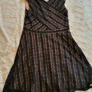 Black Lace Dress Tan Unerlay